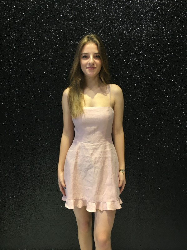 Pudra Mini Elbise XL