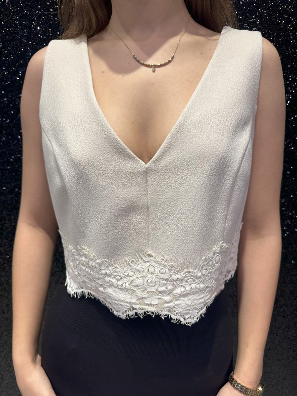 Chilia Ekru Simli Bluz 42